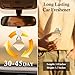 Royaroma Hanging Car Air Freshener Diffuser, Luxury Car Perfume for Men & Women, Long Lasting Cars Fresheners with Natural Essential Oils | Cool Ice | Adjustable Rope