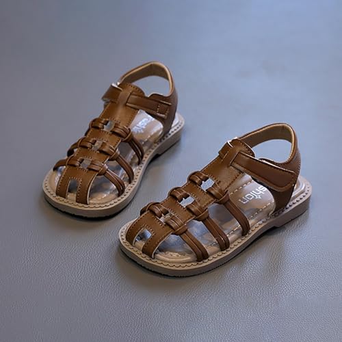 Girls Gladiator Rome Sandals For Toddler Big Kids Adjustable Strap Cute Summer Flat Strappy Sandals With Side Zipper4