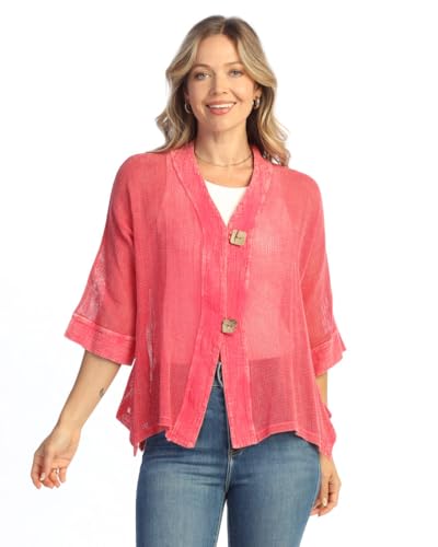 Image of Jess & Jane Mineral Washed Mesh Cardigan - M116