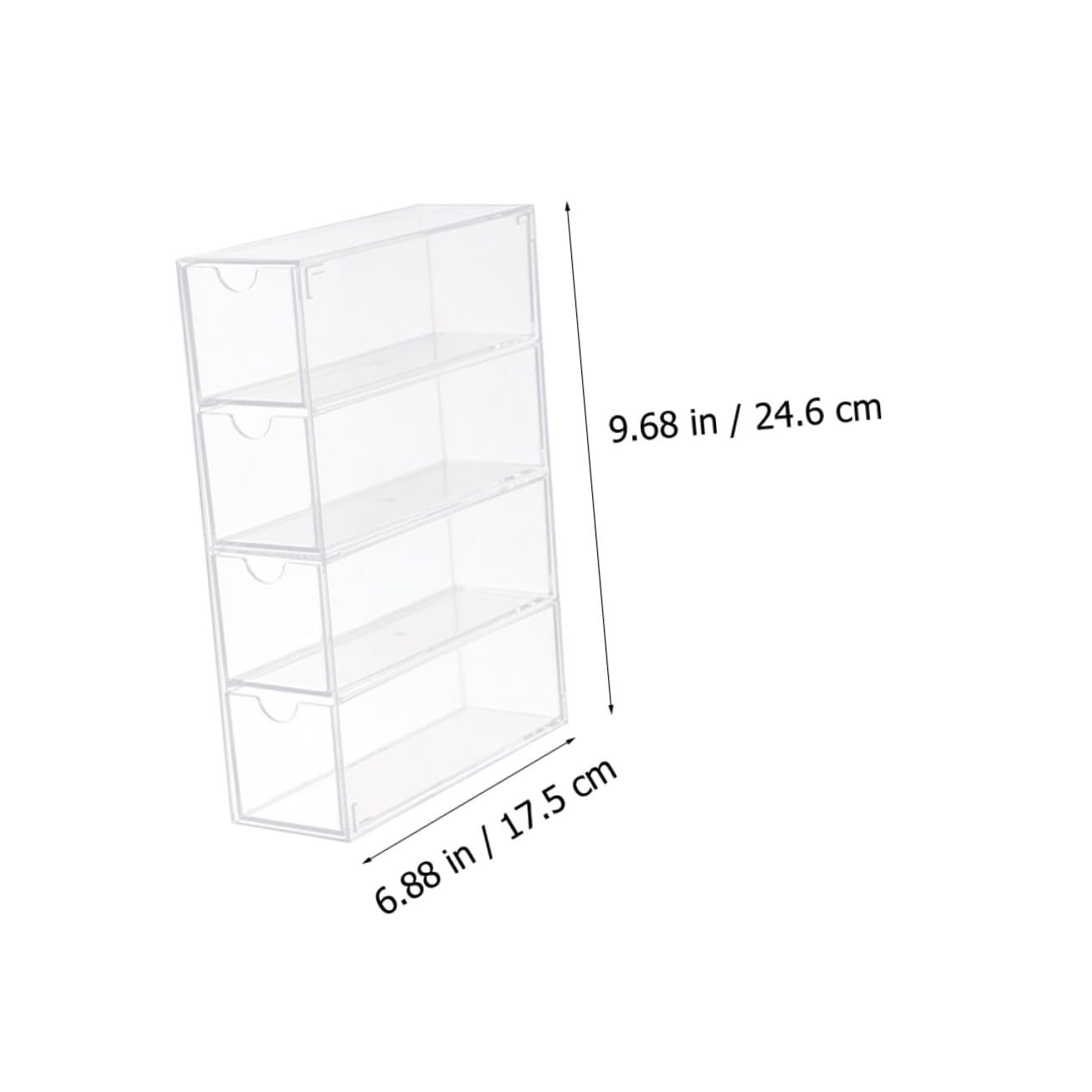 ibasenice Caja Expositora de Gafas de PS Transparente 2 Unidades, Diseño Simple para Almacenar y Exhibir Gafas en Tiendas o Escaparates