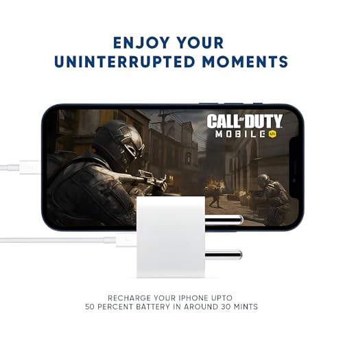 Image of iPhone 20W USB C Fast Charging Adapter (6 Months Warranty) for iPhone 17, 17 Air, 17 Pro, 16e, 16 Plus, 16 Pro, 16 Promax, 15, 15 Plus, 15 Pro, 15 Promax, 14, 14 Plus, 14 Pro, 14 Promax, 13, White