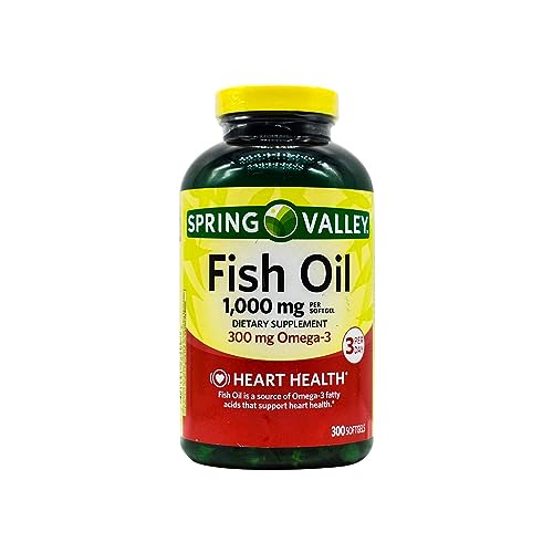 Mohsin Skerdy Spring Valley Fish Oil Softgels 1000 mg 300 Count Sticker Sticker