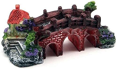 DJLOOKK Fish Tank Decorations Safe Non-Toxic Simulation Bridge Aquarium Decoration,for Fish Tank and Home Decorations DJLOOKK Fish Tank Decorations Safe Non-Toxic Simulation Bridge Aquarium Decoration,for Fish Tank and Home Decorations