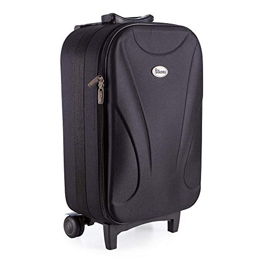 Mala de Viagem Pequena de Bordo em Poliester Ika Comet Preta