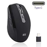 Modao Type C Wireless Mouse, Ergonomic 2.4Ghz USB C Wireless Mouse for MacBook 12