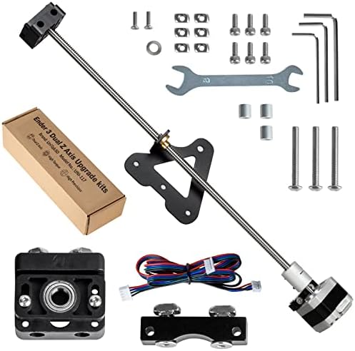 UniTak3D Ender 3 Dual Z Axis Upgrade Kit with T8 Lead Screw and High Torque Nema 17 Stepper Motor Accessories Compatible with Creality Ender 3 V2,Ender 3 Pro,Compatible with Voxelab Aquila 3D Printers