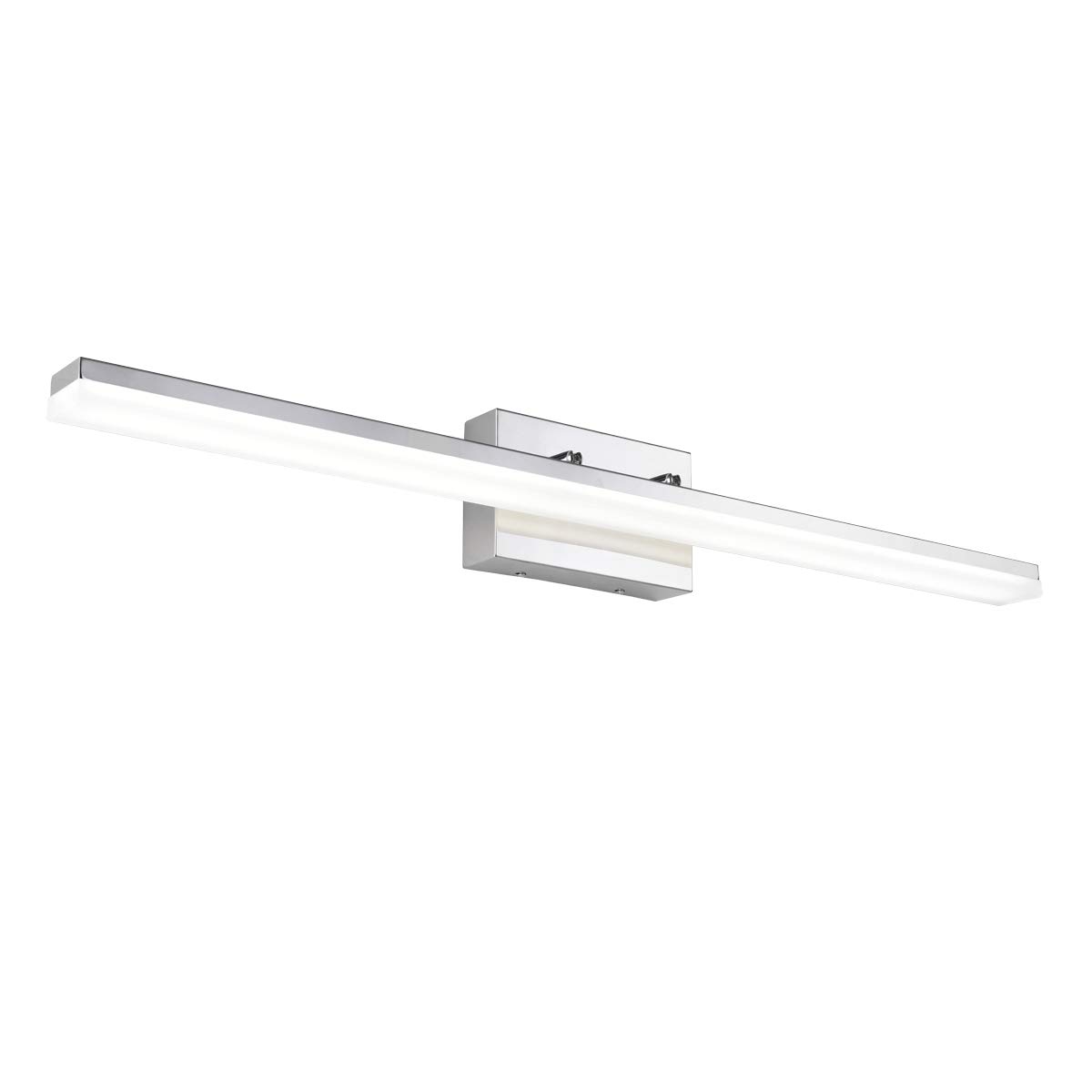 Condition photo showing New/Like New for mirrea 36in modern led vanity light for bathroom lighting dimmable 36w chromed (cold white 5000k)