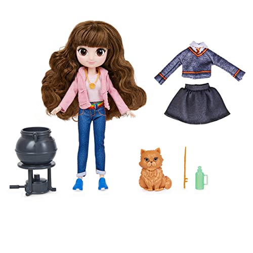 Wizarding World - Gift Set Includes Brilliant 8" Hermione Granger Doll, 5 Accessories and 2 Costumes, Toys for Girls Ages 5 and Up