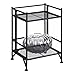 Convenience Concepts Xtra Storage Shelves - 2-Tier Folding Metal Storage Shelves, Closet Organizer for Office, Laundry Room, Bedroom, Garage, Kitchen, Bathroom, Black