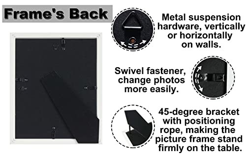 Core Art 8X10 Picture Frames, Turquoise Blue Photo Frames Set Of 2, 8 By 10 Colorful Frame With Hd Plexiglass, Wall Or Tabletop Display #TOP4