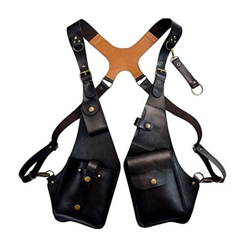 Colaxi Bolsa de Steampunk com Alça Ajustável Anticapa Equitação Bicicleta,