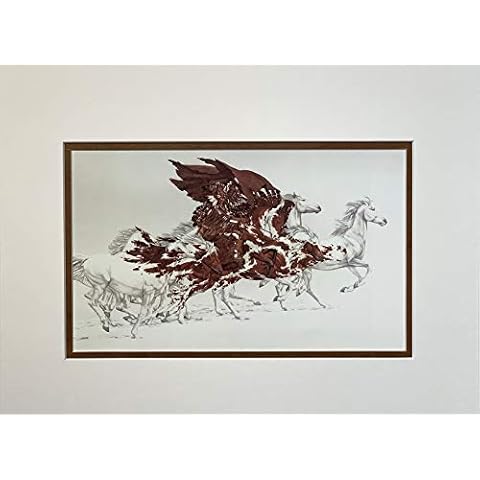 Bev Doolittle Eagle's Flight 11 x 14 Matted Art Print Fits an 11" x 14" Frame Eagles Flight Cover