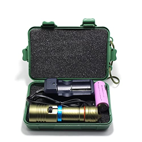 Luces de buceo impermeables con linterna LED sumergible 100m para actividades subacuáticas en mar 5