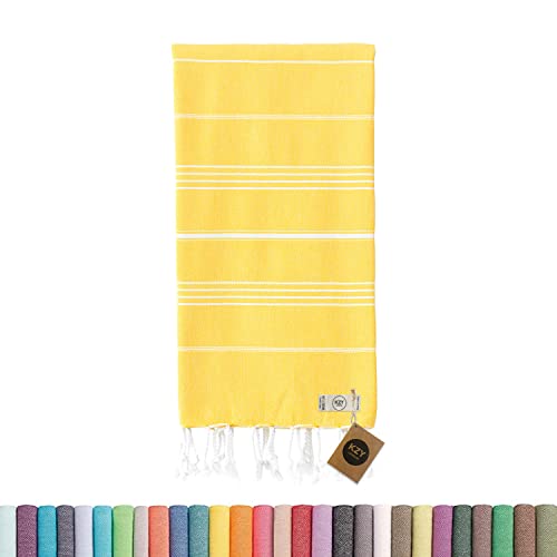 KZY Serviette de plage turque, Gris et bleu., 180x90 Cover