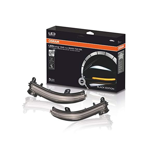 Osram LEDDMI F20 BK S LEDriving dynamischer Spiegelblinker - Black Edition, Set of 2