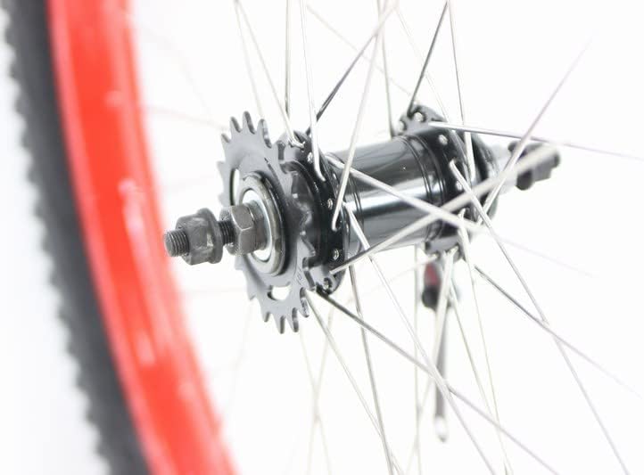 MANGO 26 inch Coaster Brake Wheel Set Beach Cruiser Bike Bicycle with 26 x 2.50 Tires and Tubes! (Black)