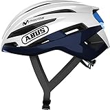 ABUS Rennradhelm StormChaser - Leichter und komfortabler Fahrradhelm für professionellen Radsport für Damen und Herren - Weiß/Blau, Größe M