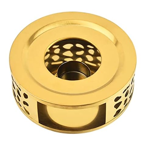 Teapot Warmer with Hollow Frame Design Candle Holder Food Warmer with Tealight Candle Holder Stainless Steel Tea Warmer Teapot Warmer for glass teapot and other heat-resistant bowl warming Cover