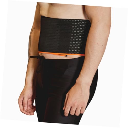Faja lumbar negra elástica transpirabl miniatura 3