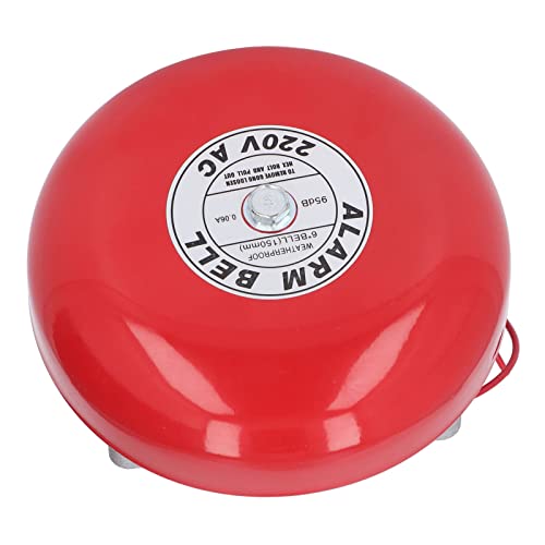 Sonnette d'alarme avec bobine électromagnétique 220V, carillon aluminium 95dB haute durabilité