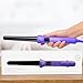 Herstyler Grande Ceramic Tapered Curling Wand - 1 inch Dual Voltage with Negative Ions for Long and Short Hair (Purple)