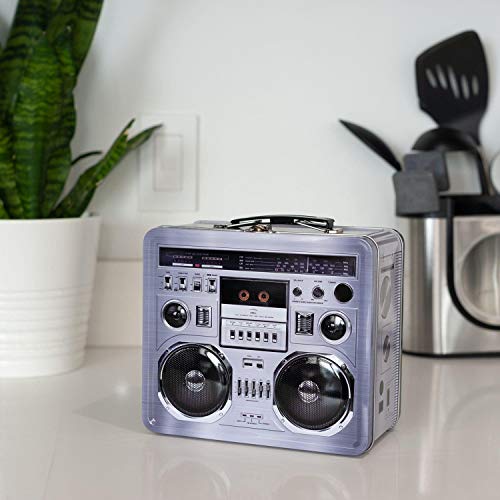 80's Boombox Radio Lunchbox Tin Tote