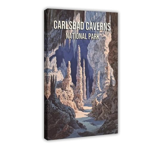 Poster Carlsbad Caverns National Park sur toile premium, impression d'art pour chambre
