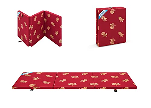 Image of Livshine Tri-Fold Soft Foam Mattress | PU Foam 3 Folding | Medium Firm Mattress for Travelling 72 x 30 Inch