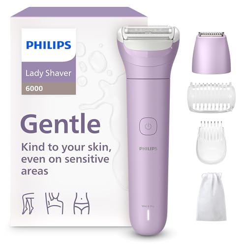 Philips Lady Shaver Series 6000 Máquina de afeitar inalámbrica, Wet & Dry BRL138/00