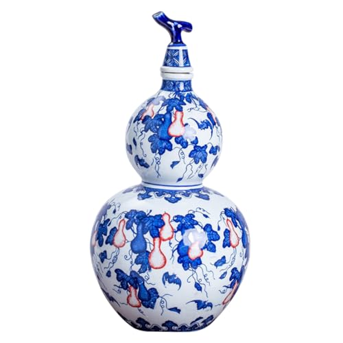 Ipetboom 青花磁器製密封セラミック酒瓶 ワイン醸造ボトル 家用携帯可能 ブランデー ウイスキー ウォッカ保存容器