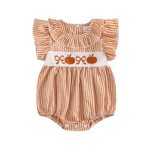 Image of Socutebabe My First Christmas Baby Girl Outfit Infant Christmas tree Bubble Romper Smocked Onesie Fall Newborn Xmas Clothes