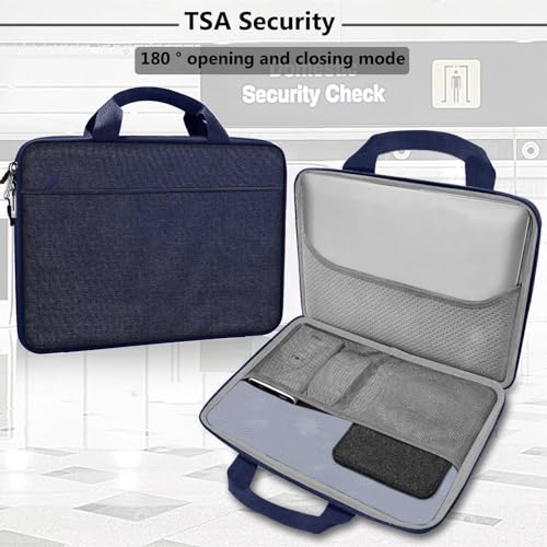 Image of Hseok Laptop Sleeve 13-14 Inch Case Briefcase Compatible with MacBook Neo Pro 14 M5 /M4 /M3 /M2 /M1, All Models 13.3 Mac Air /Pro, XPS 13 14, Most Popular 13 inch-14 inch Notebooks,D01B02