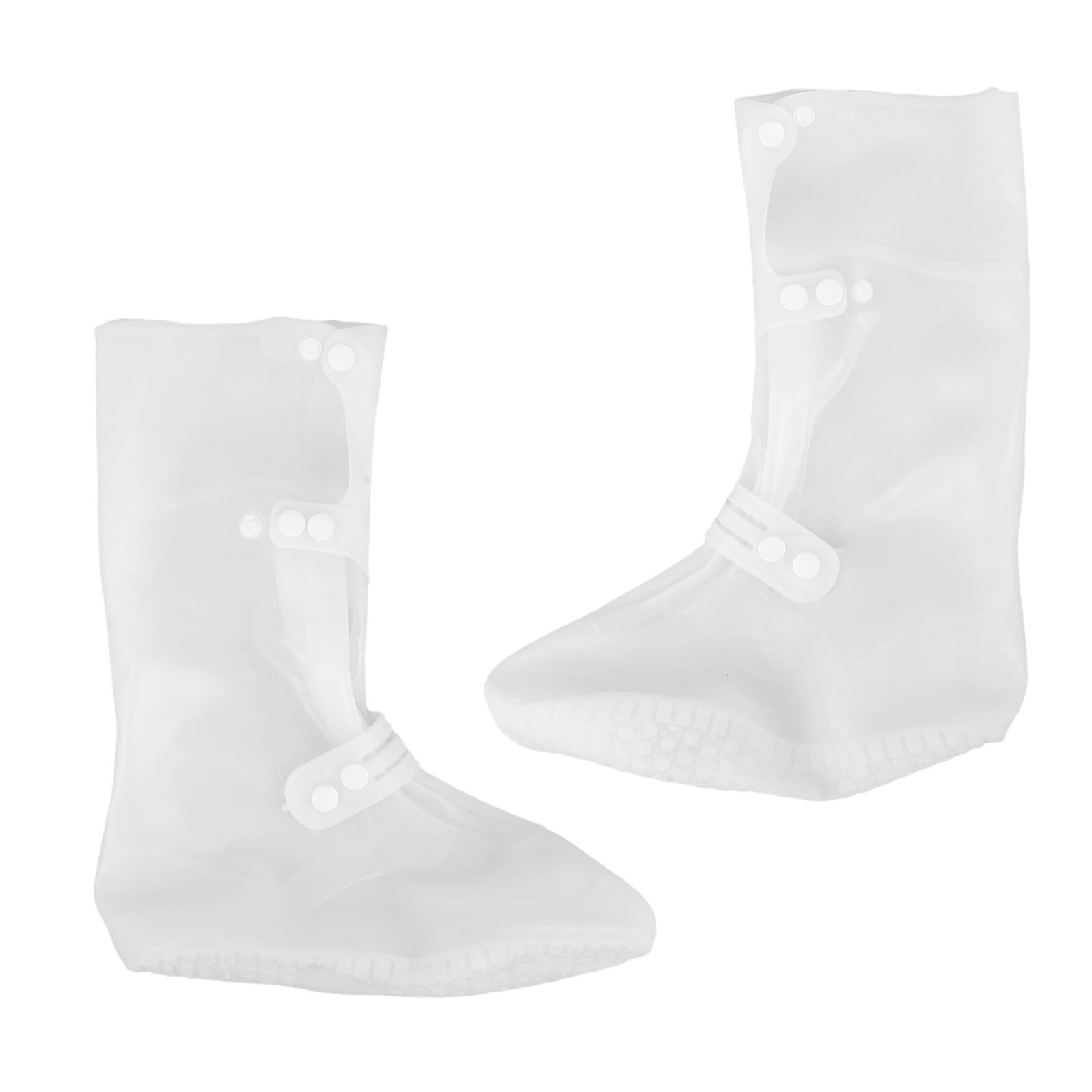 Guêtres Imperméables Réglables pour Chaussures, 1 Paire, Blanc, Pvc
