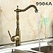Produktbild Kitchen Swivel Brass Faucets Bathroom Faucet Sink Basin Mixer Tap Antique Brass &Golden,9904A