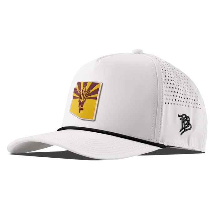 Branded Bills Officially Licensed x Arizona State Sun Devils White 5-Panel ASU ForkEm State PVC