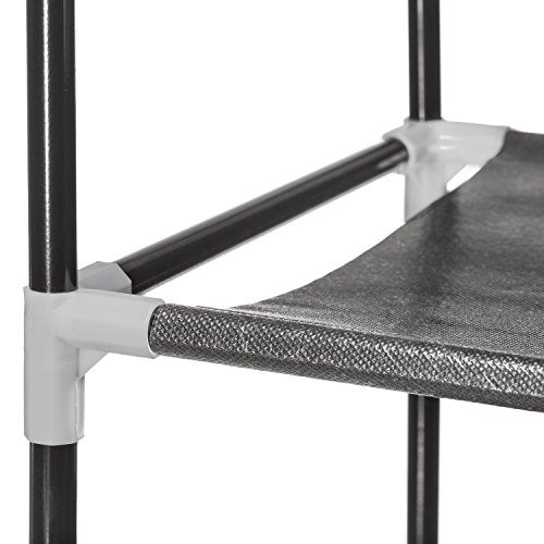 XXL schoenenrek 91 x 88 x 30 cm schoenenrek met 5 schappen voor 25 paar schoenen als schoenenkast en schoenstandaard… - Image 5