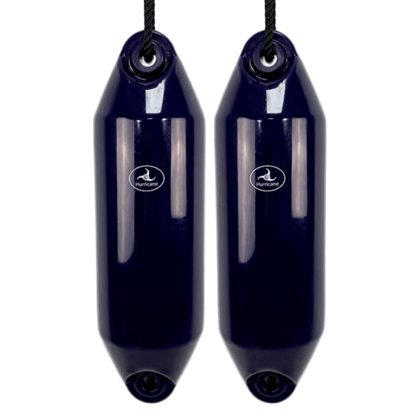 Hurricane Fenders Original Series Boat Fender PM02 48cm x 14cm (19" x 5") - Navy Blue - Pack Of Two
