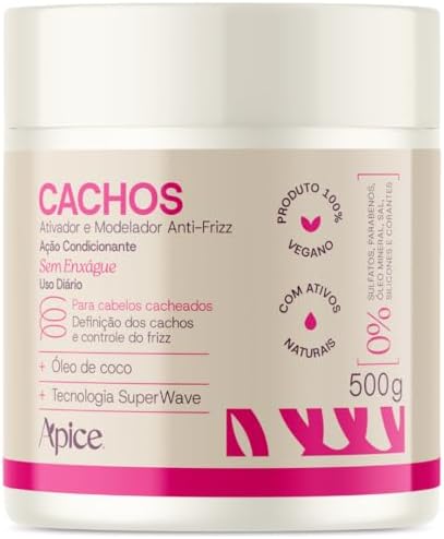 Ativador De Cachos Apice Nova Fragrância Vegano Anti Frizz Creme ...