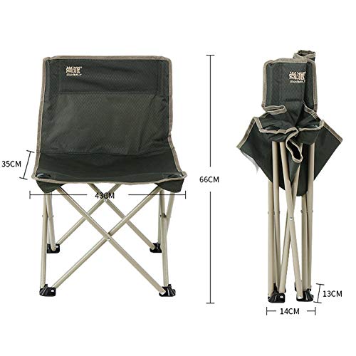 Chaise pliante et tabouret de camping ultra-léger green avec sac - 2