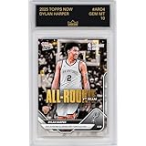 Graded 2025 Topps Now Dylan Harper #AR04 2025-26 KIA NBA All Rookie First Team Selection San Antonio Spurs Rookie RC Basketball Card HOFSM 10 Gem Mint