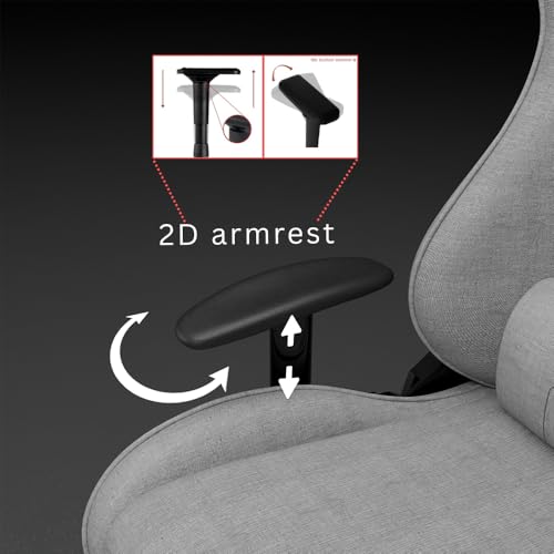 Image of GamingGears Polyurethane Gaming Chair for Gaming, Home Office &Study- Perfect for Work from Home with Head & Lumbar Support,2D Armrest &180 Degree Recline,and Multi Locking Position