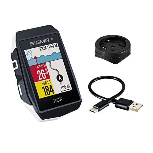 SIGMA ROX 11.1 EVO White | Fahrradcomputer kabellos GPS & Navigation inkl. GPS Halterung | Outdoor...