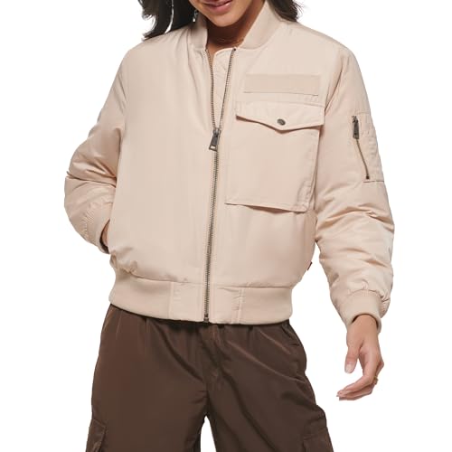 Levi's Women's Utility Flight Bomber Jacket, Sand, XX-Large