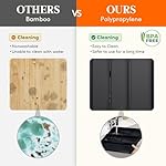 Lifewit Utensil Organizer for Kitchen Drawer, Expandable Cooking Silverware Tray, Adjustable Cutlery Flatware Holder, Plastic Spatula Tools Storage Divider, 14.4 x 15.8", Black - Image 5