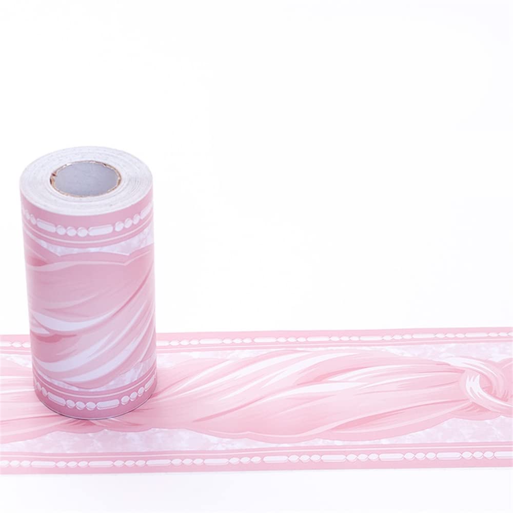 Lyhydma 15 Wallpaper Border 10M/Roll Self Adhesive Waterproof Waist Lines Wallpaper Bathroom Skirting Line Decor Baseboard Corridor Floor Borders Sticker(15)