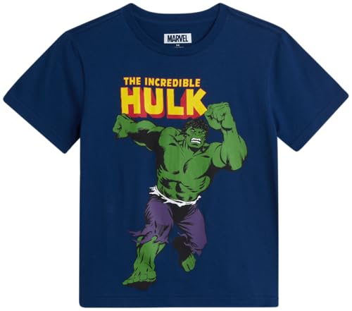 Marvel Boys Shirts Spiderman Avengers Hulk Iron Man Graphic Tees for Boys - image 6