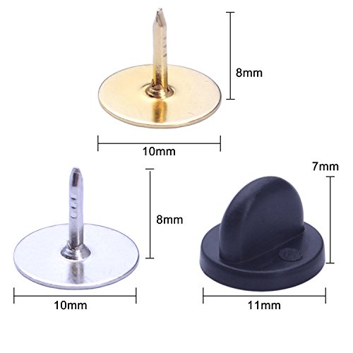 Fermoirs en caoutchouc PVC pour remplacer vos attaches de pin's perdues - 6