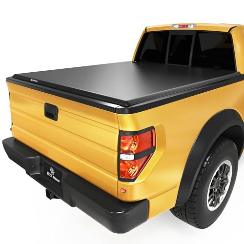 YITAMOTOR Soft Tri-fold Truck Bed Tonneau Cover Fits for Ford F-150 2009-2014 with 5.5 ft Bed