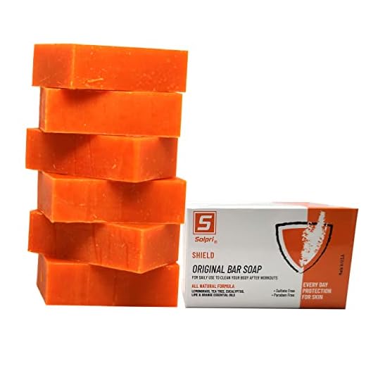 Solpri Shield Antifungal Soap Bar Lemongrass Tea Tree Eucalyptus 4 oz (6 Pack)