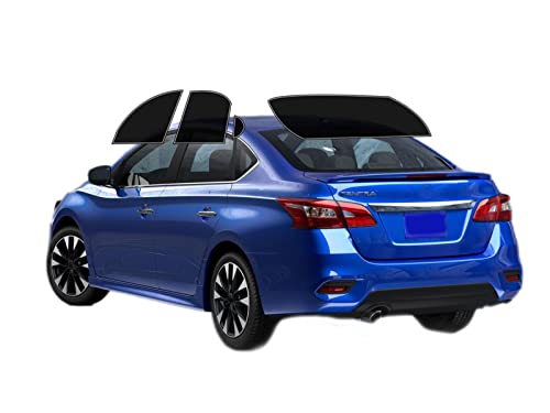 AUTOTEK Precut Windows Tint Film All Sides Cars Sun Blocking Protection Privacy Anti Shatter Glass 2 Ply Film Any Tint Shade kit for Nissan Sentra 2013-2019
